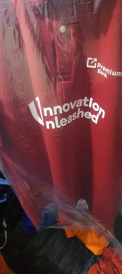 A large-format campaign banner