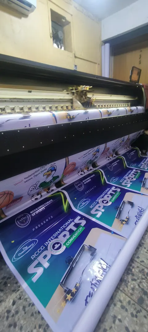 A campaign print run on the press bed